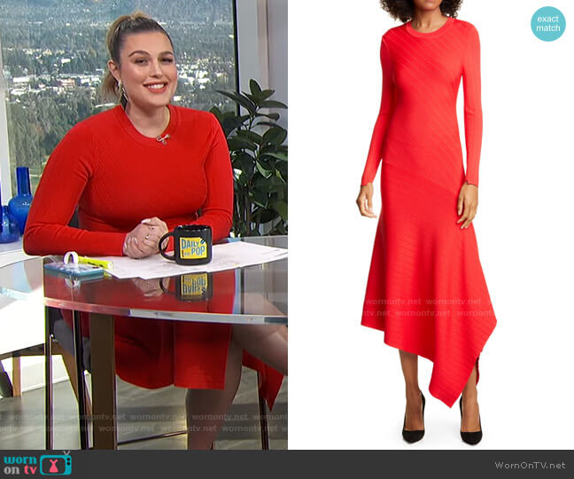 A.L.C. Viviana Dress worn by Carissa Loethen Culiner on E! News