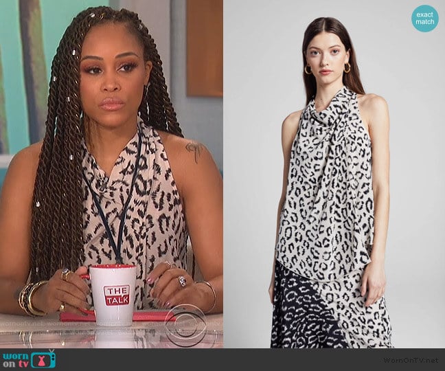 A.L.C. Ella Top worn by Eve on The Talk