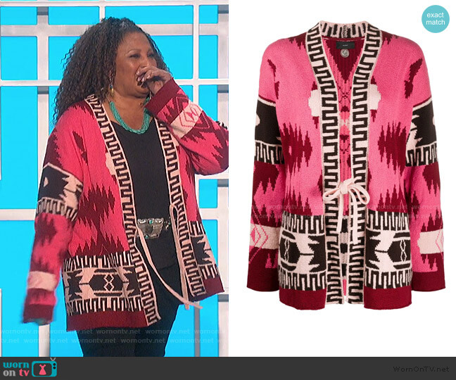 Alanui Aztec Pattern Cardigan