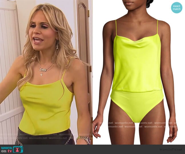 Alice + Olivia Harmon Bodysuit worn by Jackie Goldschneider on The Real Housewives of New Jersey