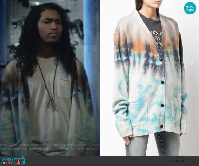 Amiri Tie Dye Cardigan