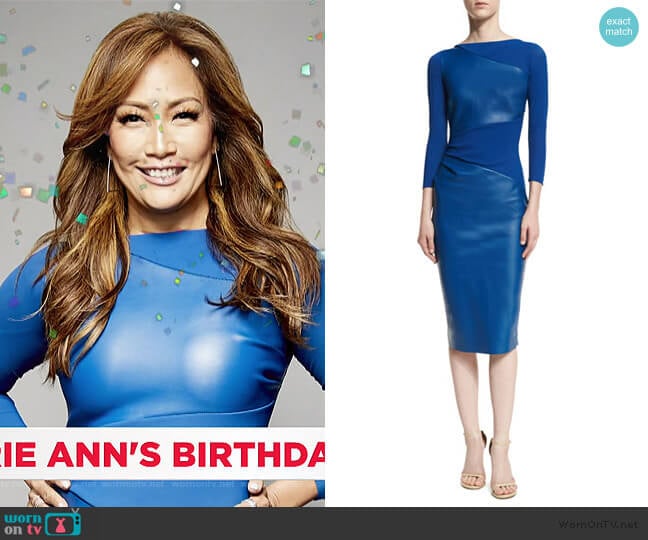 Chiara Boni La Petite Robe Malila Dress worn by Carrie Inaba on The Talk