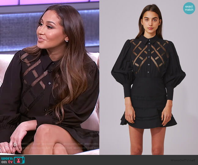 C/Meo Collective Worthy Shirt worn by Adrienne Houghton on The Real
