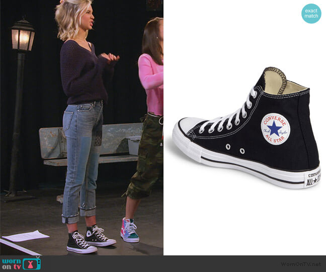 Converse Chuck Taylor High Top Sneakers worn by Katie Cooper (Isabel May) on Alexa & Katie