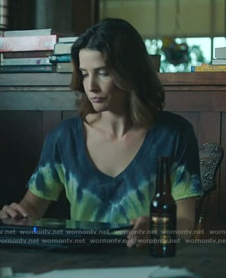 Dex’s tie dye v-neck tee on Stumptown