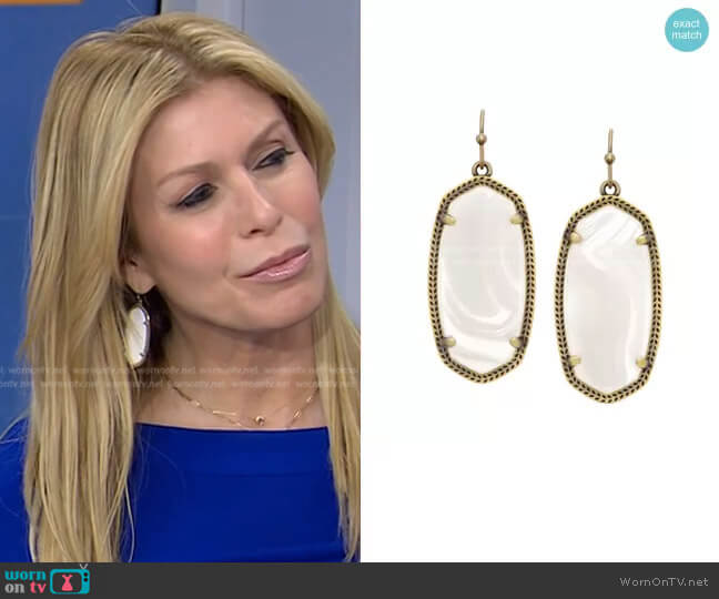 Kendra Scott Elle Earrings worn by Jill Martin on Today