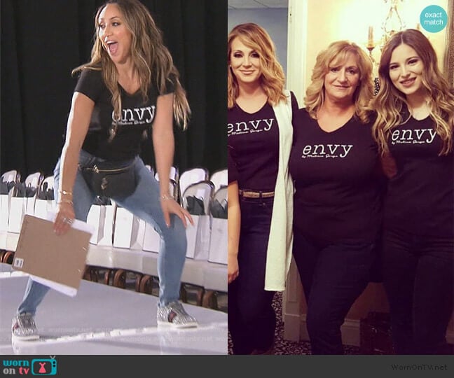 Melissa Gorga T-shirt by Envy Envy worn by Melissa Gorga on The Real Housewives of New Jersey