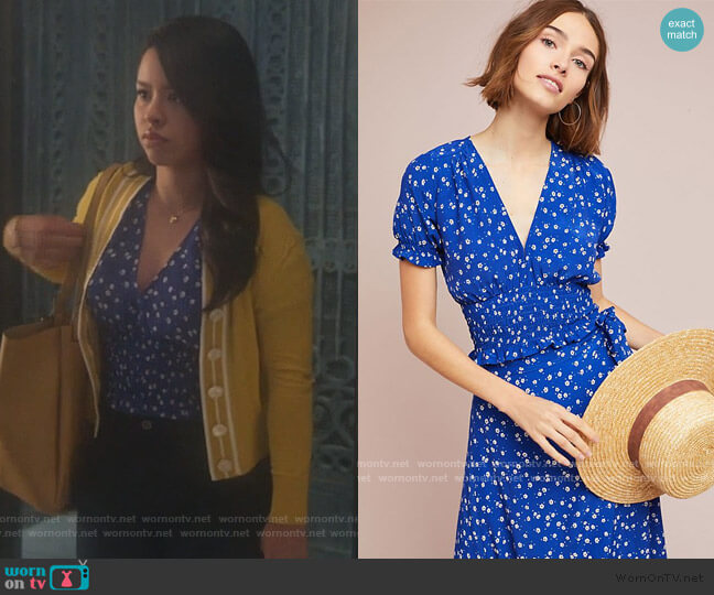 Anthropologie Faithfull Betina Floral Top worn by Mariana Foster (Cierra Ramirez) on Good Trouble
