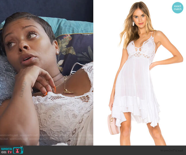 Free People Adella Slip Dress worn by Eva Marcille on The Real Housewives of Atlanta