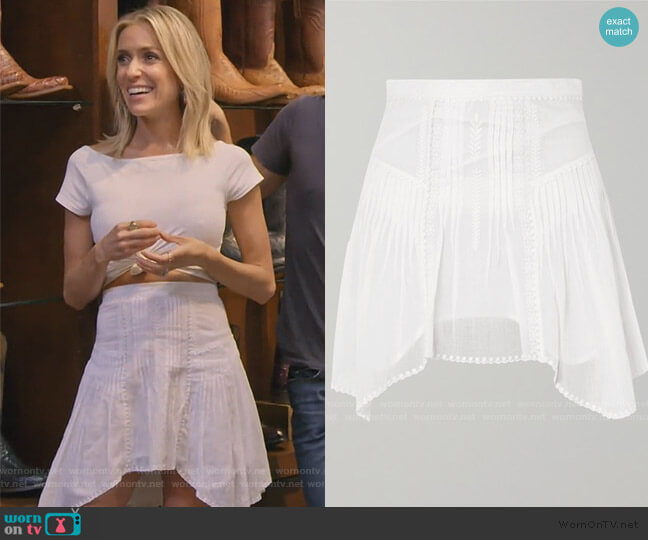 Isabel Marant Etoile Akala Mini Skirt worn by Kristin Cavallari on Very Cavallari