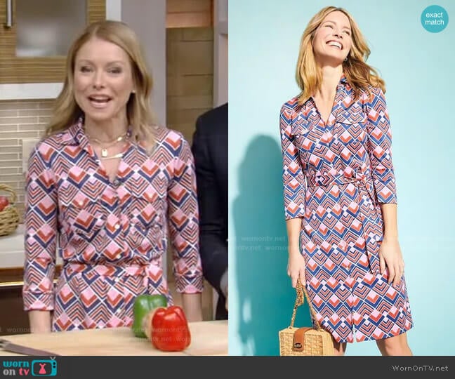 J.McLaughlin Brynn Dress worn by Kelly Ripa on Live with Kelly and Mark