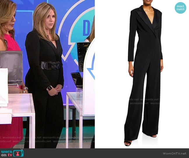 Jay Godfrey Roland Tuxedo Jumpsuit worn by Jenna Bush Hager on Today