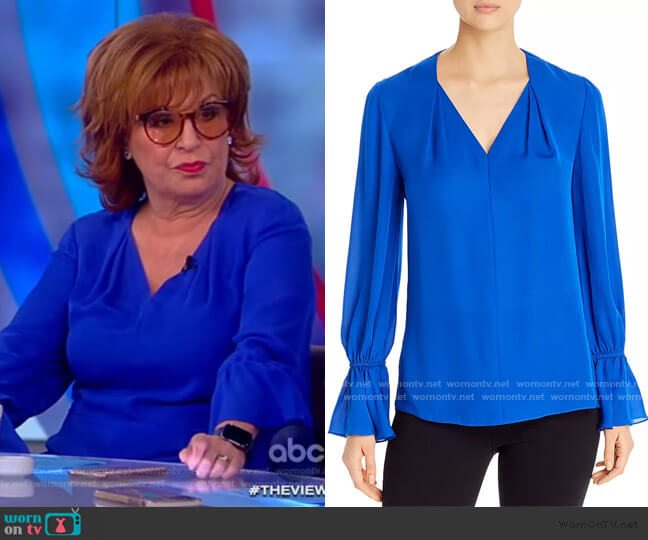Kobi Halperin Kitty Silk Blouse worn by Joy Behar on The View