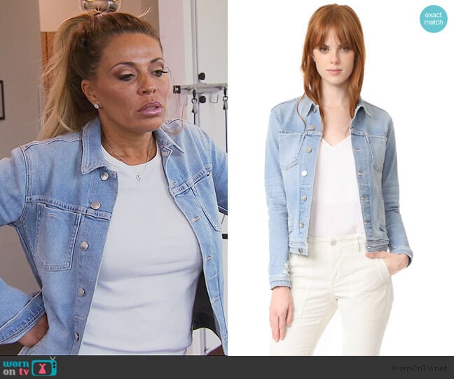 L'Agence Celine Slim Femme Jacket worn by Dolores Catania on The Real Housewives of New Jersey