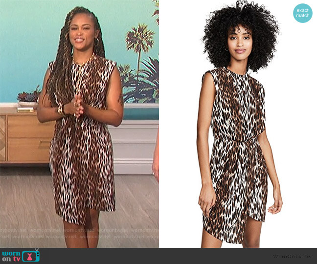 L'Agence Cipriana Asymmetrical Dress worn by Eve on The Talk