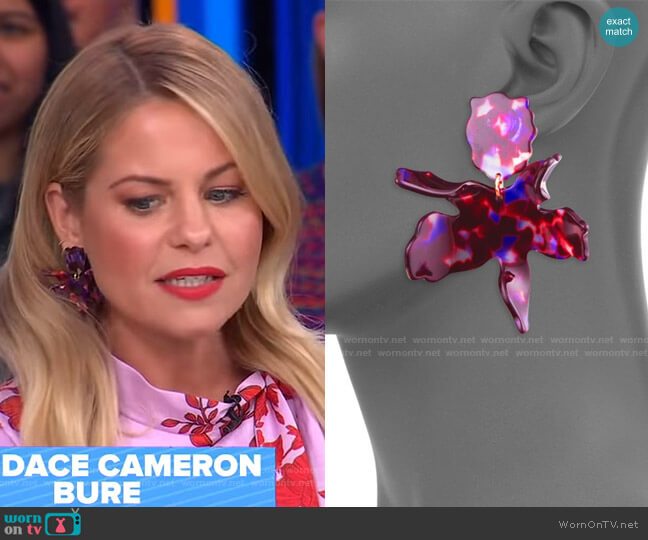 Lele Sadoughi Paper Lily Earrings