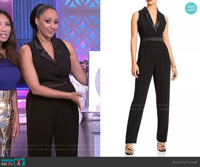Lini Delilah Tuxedo Jumpsuit worn by Tamera Mowry on The Real