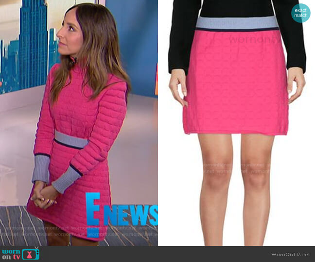 Mary Katrantzou Knit Mini Skirt worn by Lilliana Vazquez on E! News