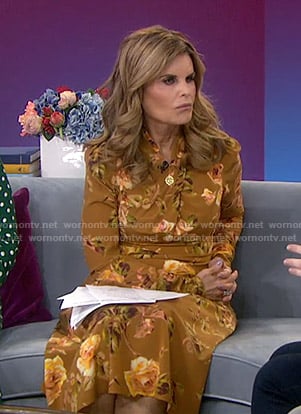 Maria’s floral twisted midi dress on Today