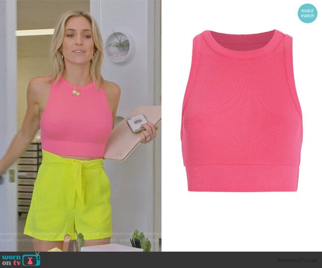 NSF Alicia Ribbed Crop Tank worn by Kristin Cavallari on Very Cavallari
