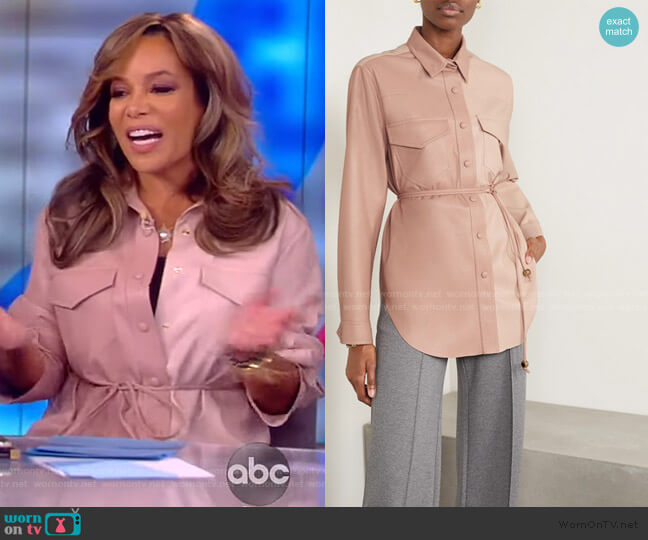 Nanushka Eddy Blouse worn by Sunny Hostin on The View