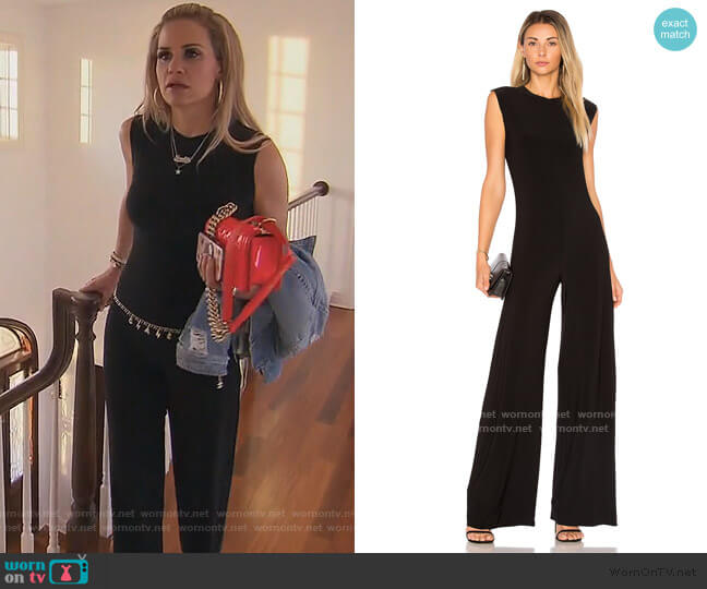 Norma Kamali Sleeveless Jumpsuit worn by Jackie Goldschneider on The Real Housewives of New Jersey