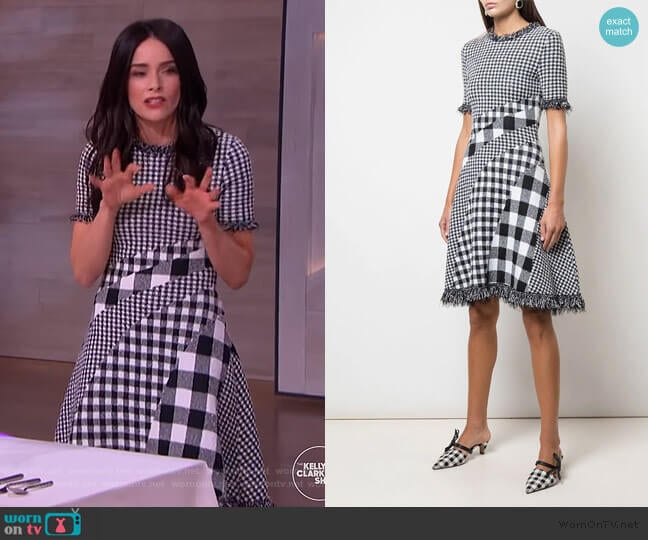 Oscar de la Renta Checked Dress
