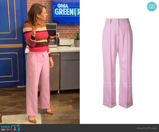 Racil High-Waisted Trousers worn by Ginger Zee on Good Morning America