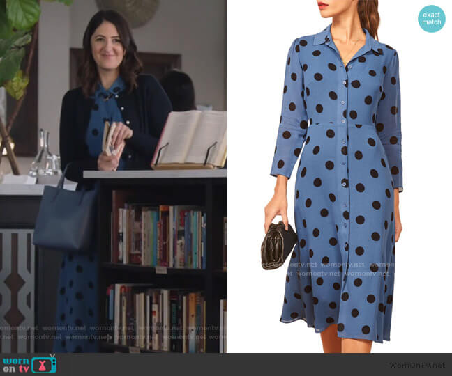 Reformation Arcadia Spot Print Shirtdress