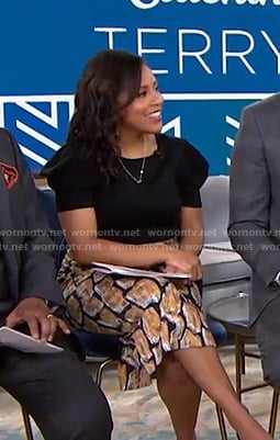 Sheinelle’s printed pencil skirt on Today