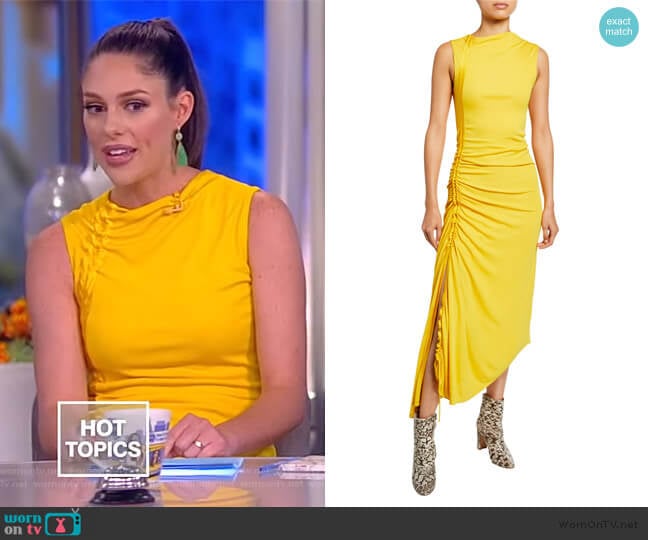 Sies Marjan Jersey Side-Ruched Dress worn by Abby Huntsman on The View