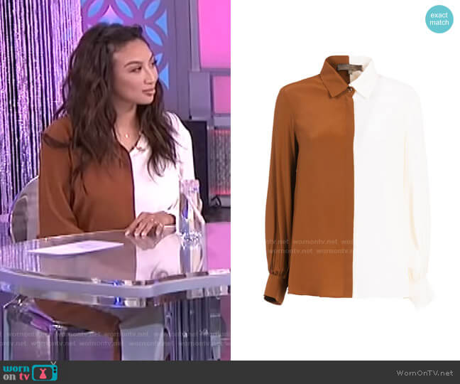 Simona Corsellini Space Shirt worn by Jeannie Mai on The Real