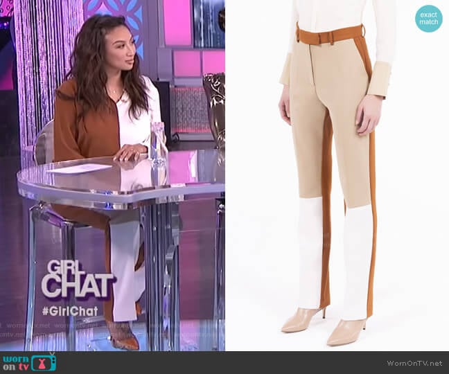 Simona Corsellini Space Trousers worn by Jeannie Mai on The Real