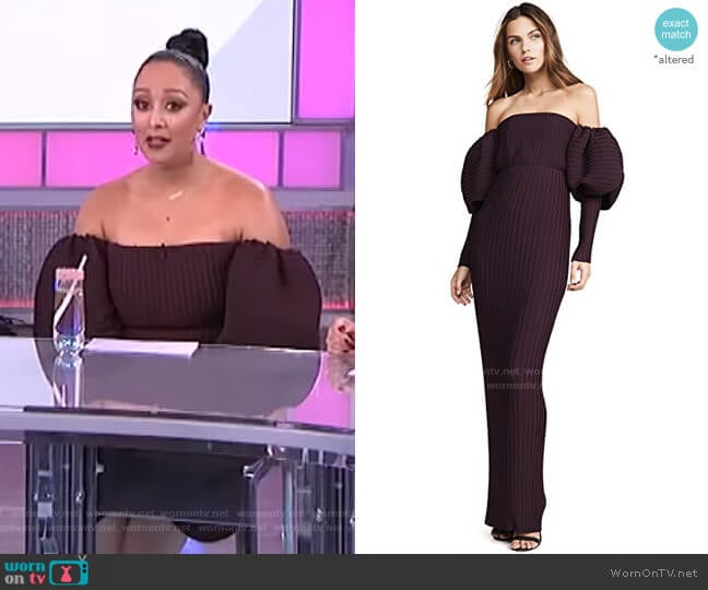 Solace London Tasmin Dress worn by Tamera Mowry on The Real