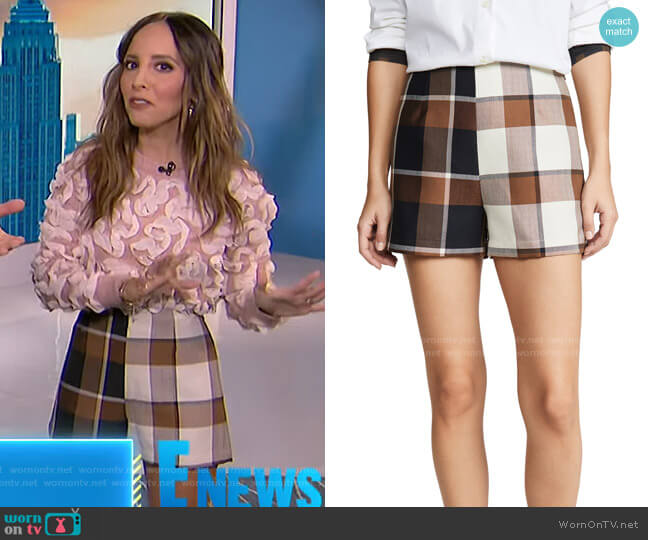 Staud Leah Shorts worn by Lilliana Vazquez on E! News