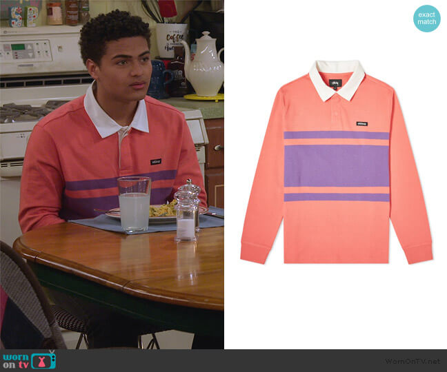 Stussy Long Sleeve Stanley Rugby Shirt