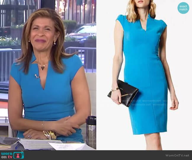 Karen Millen Tailored Pencil Dress worn by Hoda Kotb on Today