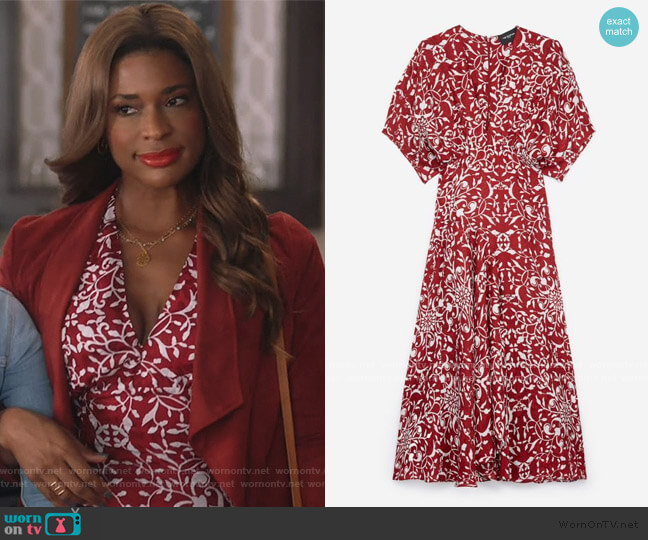 The Kooples Floaty Long Dress worn by Poppy (Kimrie Lewis) on Single Parents
