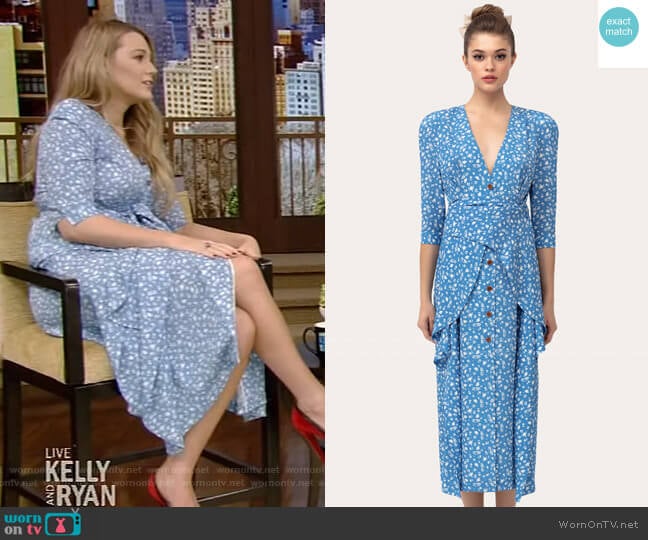 Ulyana Sergeenko Silk Dress with Basque Belt