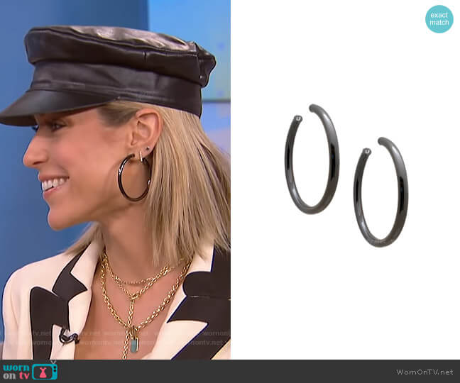 Uncommon James Gunmetal Hoop Earrings