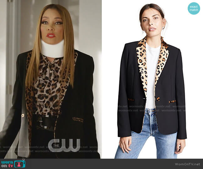Valentina Shah Gaia Blazer worn by Dominique Deveraux (Michael Michele) on Dynasty
