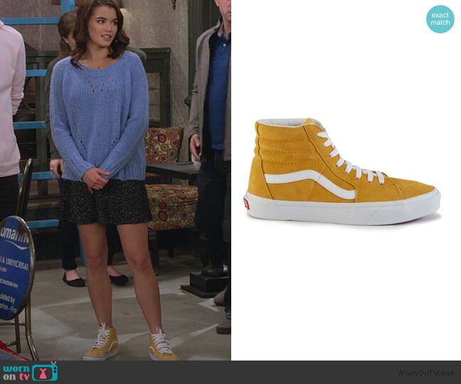 Vans Sk8 Hi Trainers worn by Alexa Mendoza (Paris Berelc) on Alexa & Katie