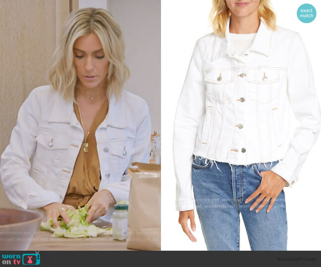 Veronica Beard Cara Denim Jacket worn by Kristin Cavallari on Very Cavallari