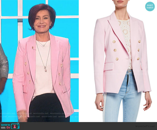 Veronica Beard Lonny Double-Breasted Dickey Jacket worn by Sharon Osbourne on The Talk