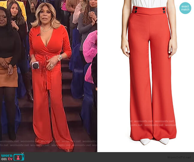 Veronica Beard Taren Trousers worn by Wendy Williams on The Wendy Williams Show