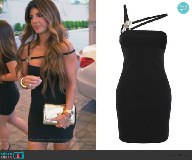 Versace Embellished strap Dress worn by Teresa Giudice on The Real Housewives of New Jersey