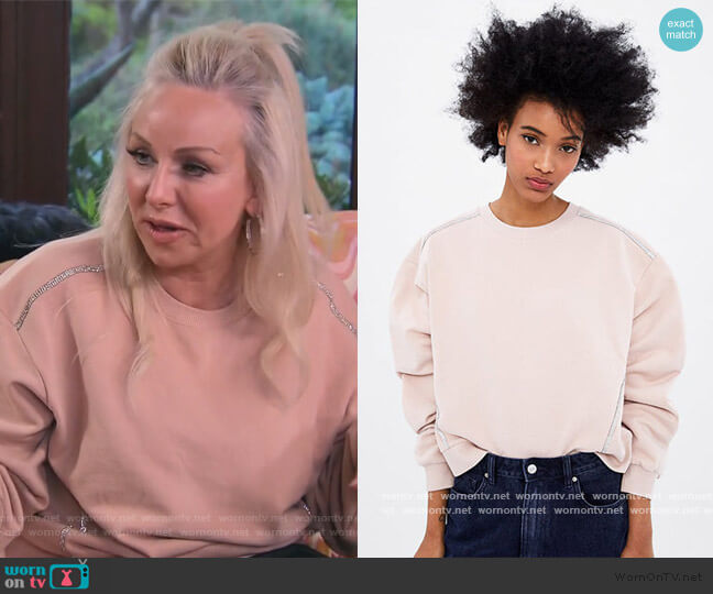 Zara Embellished Sweatshirt worn by Margaret Josephs on The Real Housewives of New Jersey