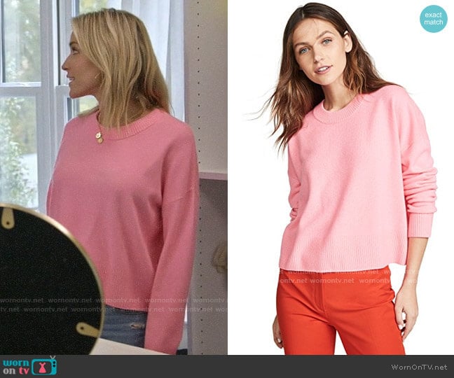 A.L.C. Dilone Sweater in Neon Coral worn by Kristin Cavallari on Very Cavallari