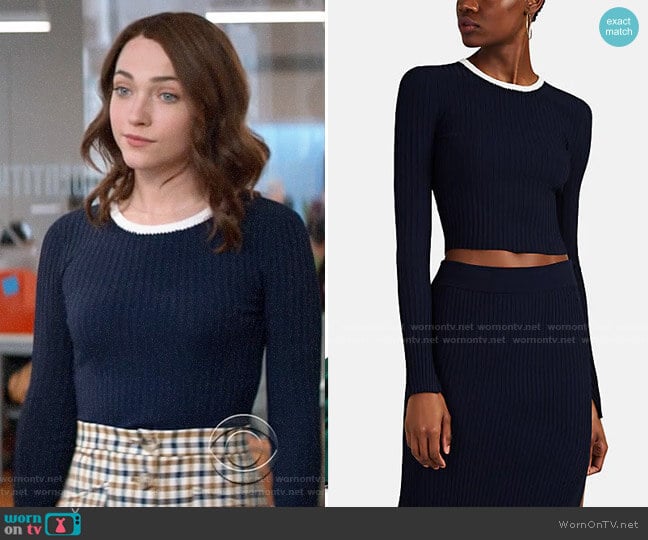 A.L.C. Hughes Sweater worn by Cara Bloom (Violett Beane) on God Friended Me