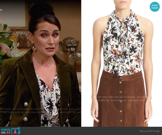 A.L.C. Steele Top worn by Quinn Fuller (Rena Sofer) on The Bold and the Beautiful